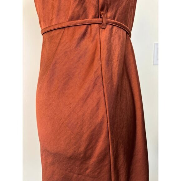 Motel Rocks Pavila Slip Mini Dress in Rust  Large - Picture 13 of 14